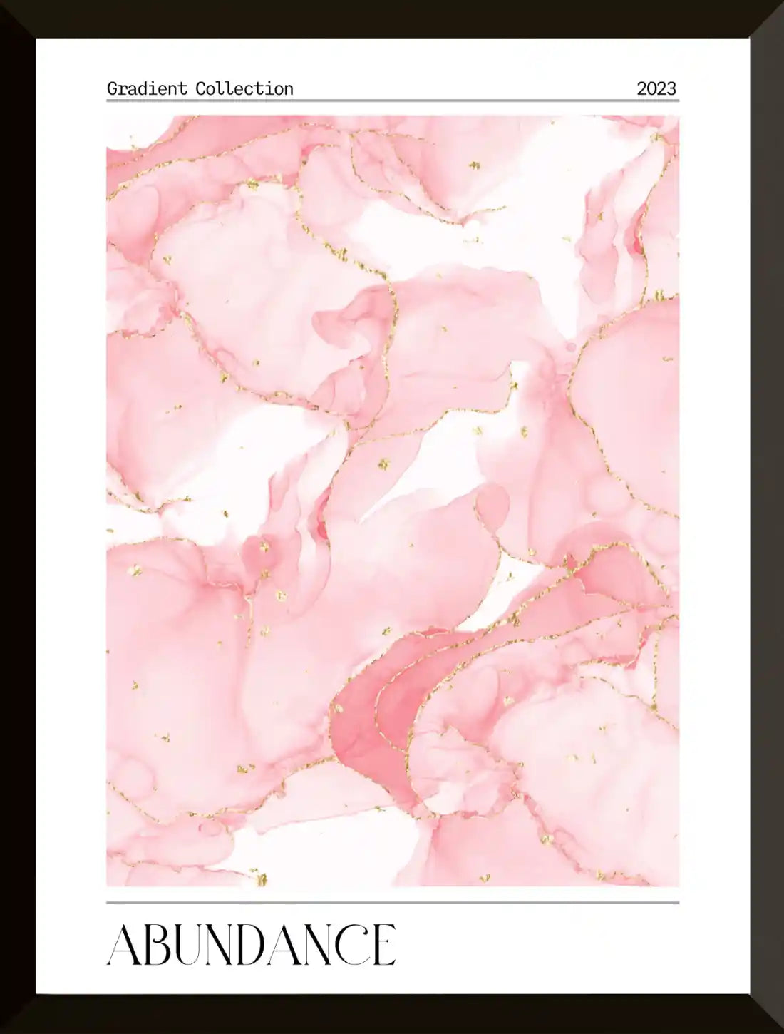 Arte abstracto rosa Abundancia