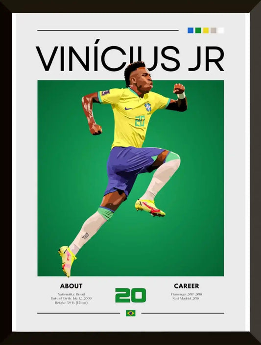 Cartel de futbol de Vinicius Jr