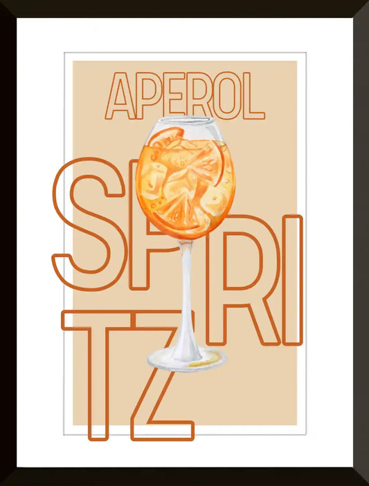 Cartel de ilustracion de Aperol Spritz 2