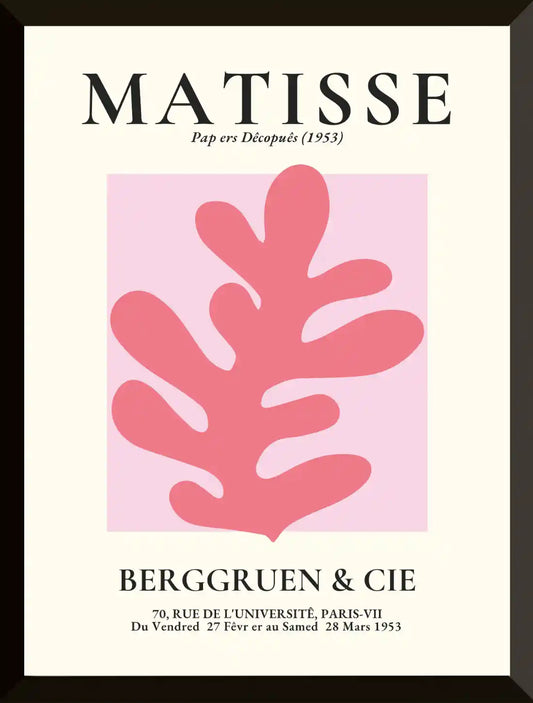 Cartel de la exposicion Matisse 1953 1