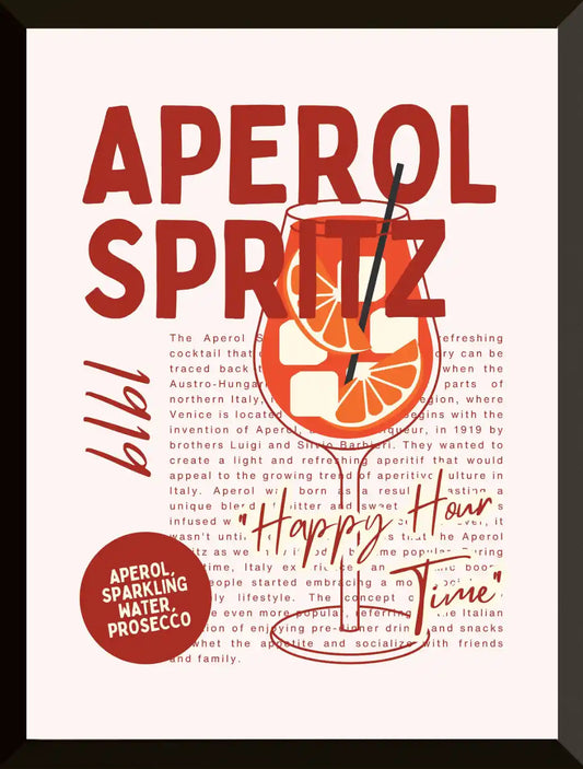 Cartel del coctel Aperol Spritz