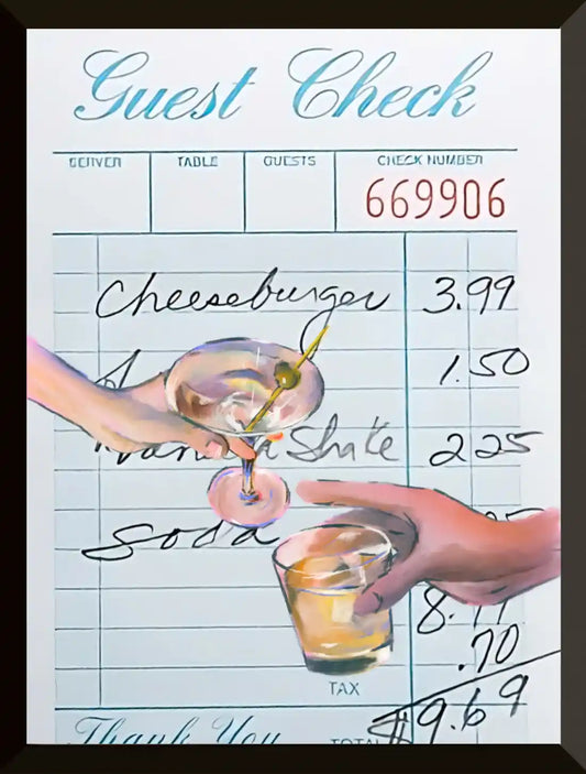 Cheque de invitados con bebidas ilustracion 6