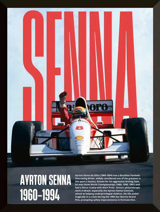 Coche de carreras con Ayrton Senna