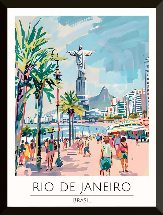 Escena ilustrada de Rio de Janeiro