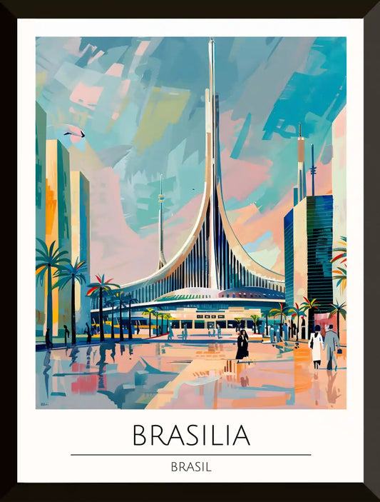 Ilustracion de Brasilia Brasil