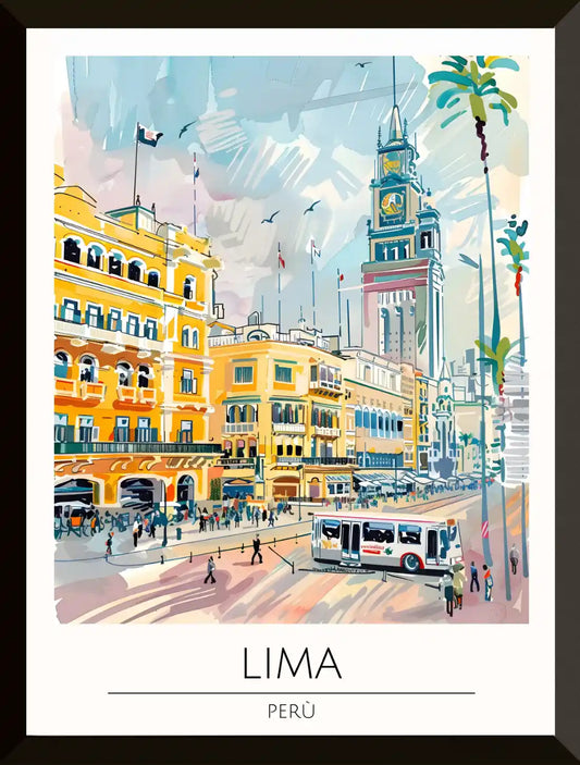 Ilustracion de Lima Peru