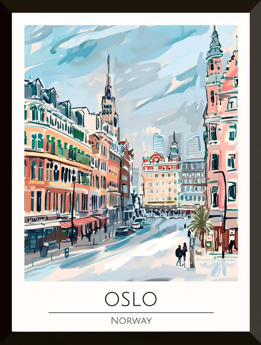 Ilustracion de Oslo Noruega