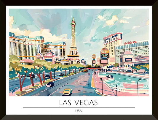 Ilustracion de la ciudad de Las Vegas