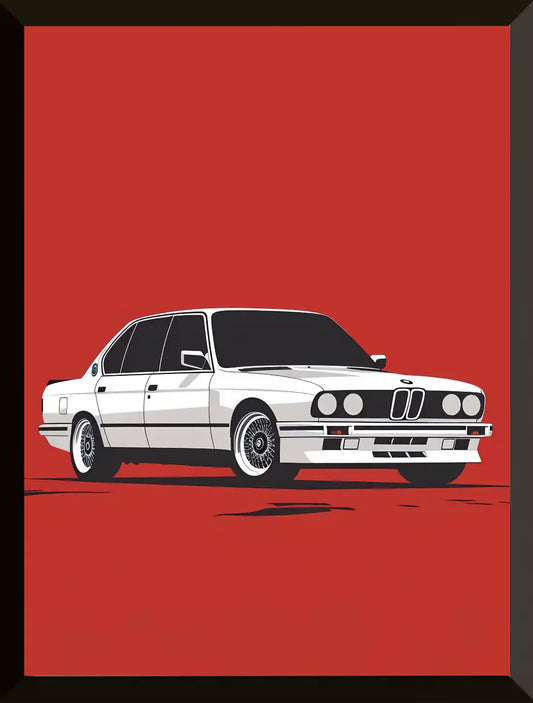 Ilustracion de un coche clasico