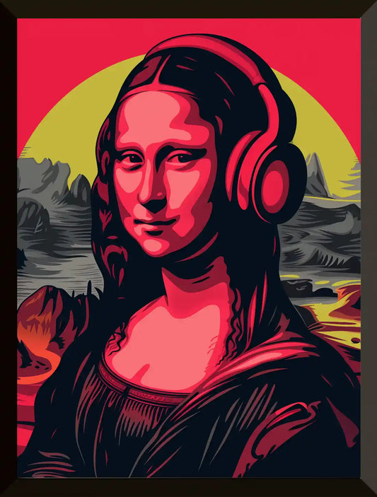 Mona Lisa con auriculares