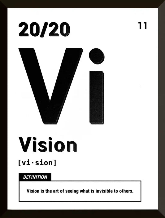 Poster de definicion y cita de vision