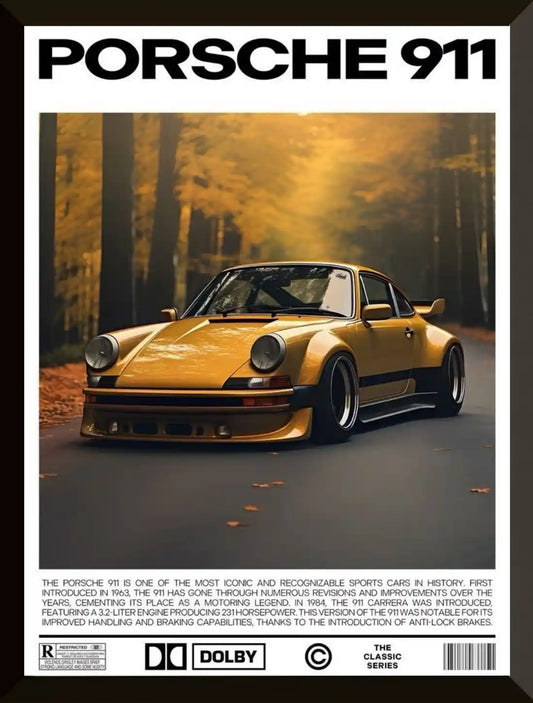 Poster del coche Porsche 911