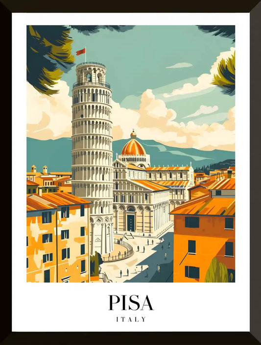 Torre inclinada de Pisa ilustracion 1