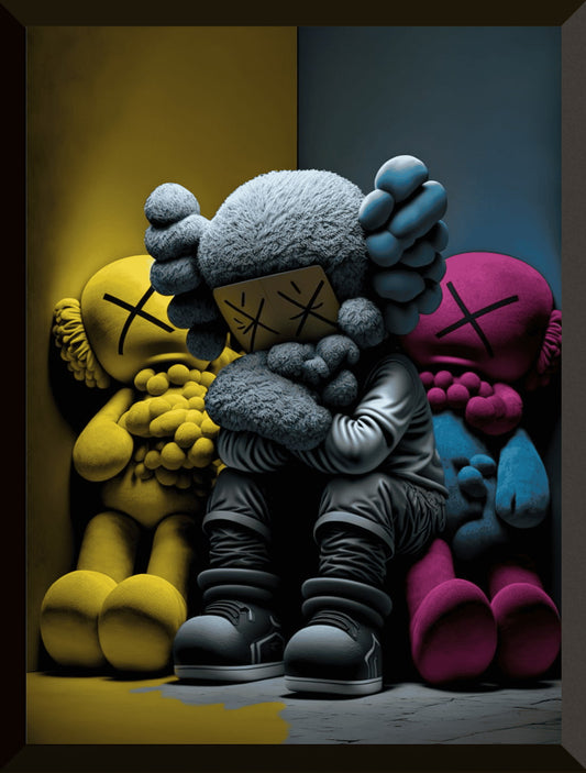 Trío KAWS Street Mood