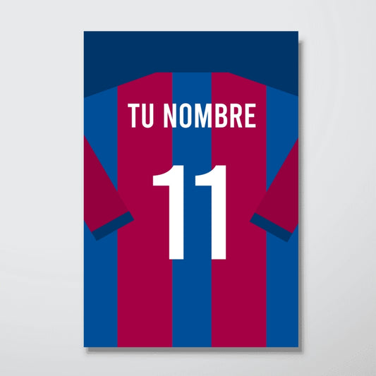 Camiseta FC Barcelona Personalizado Póster