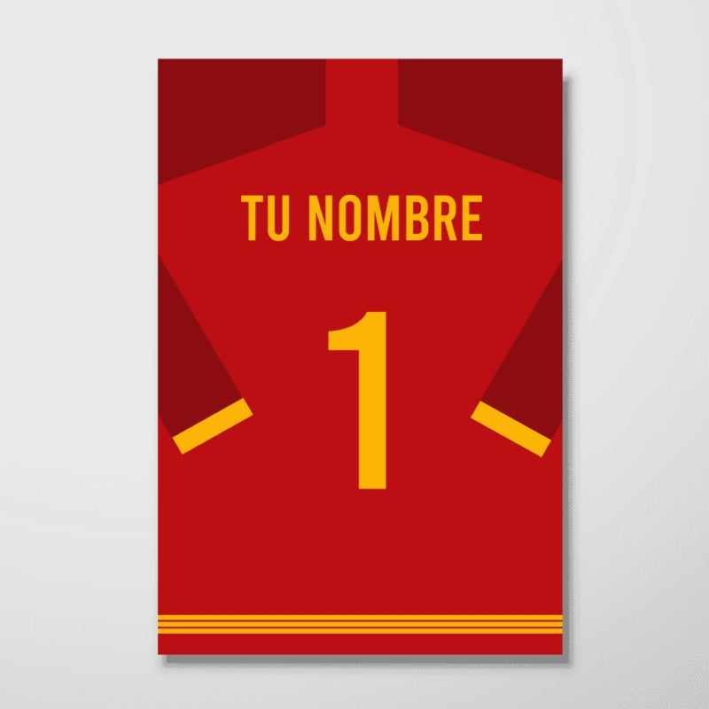 Camiseta Selección Española Personalizado Póster