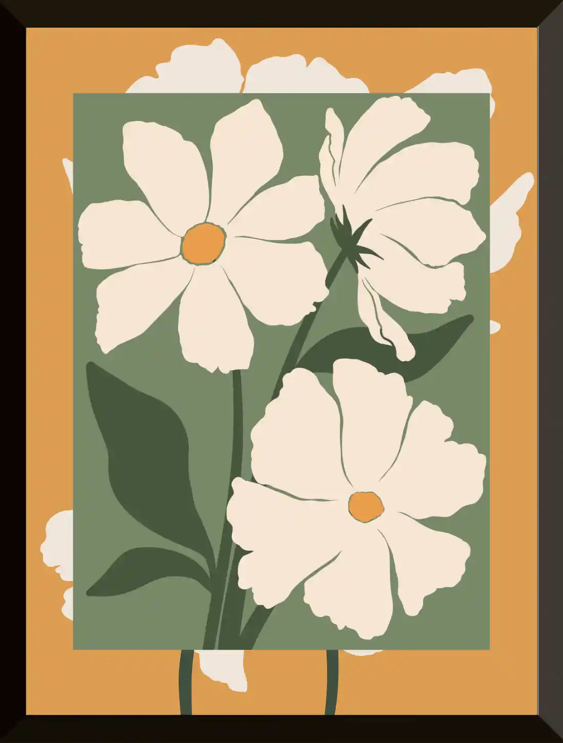 ilustracion de flores blancas 1