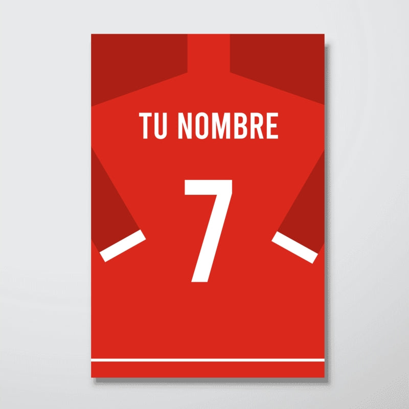 Camiseta Manchester United Personalizado Póster